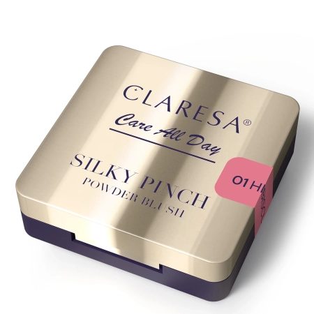 Claresa - Care All Day Silky Pinch Powder Blush - Pudrová tvářenka - Hibiscus 01 - 2 g