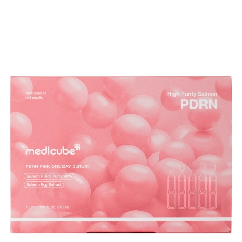 Medicube - PDRN Pink One Day Serum - Jednodenní hydratační sérum s kolagenem a PDRN - 10 ks x 1,5 ml
