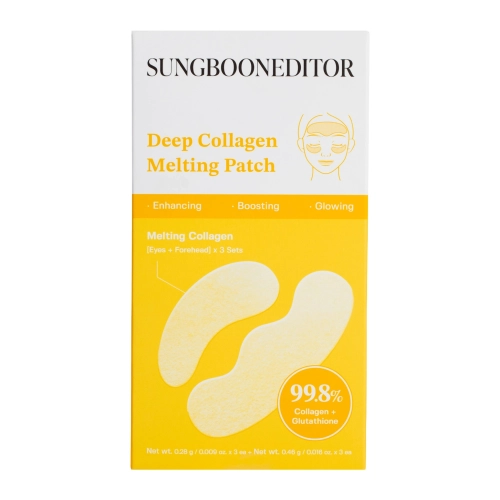 Sungboon Editor - Deep Collagen Melting Patch - Rozpustné kolagenové tampónky na obličej - 3x0,28g+3x0,46g