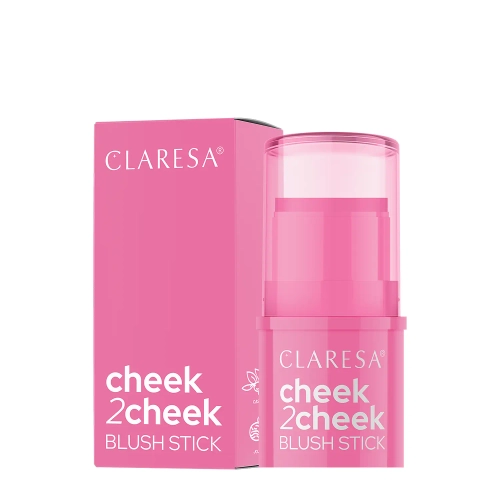 Claresa - Cheek 2 Cheek - Tvářenka v tyčince - 01 Candy Pink - 6 g