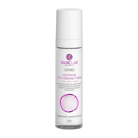 BasicLab - Copperis - Aktivní vyhlazující denní krém na obličej 0,3 % peptidu z čisté mědi - 50 ml 