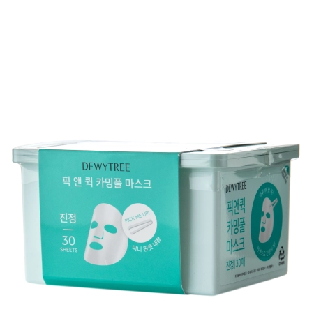 Dewytree - Pick And Quick Calming Mask Set - Sada zklidňujících plátýnkových masek - 30 ks