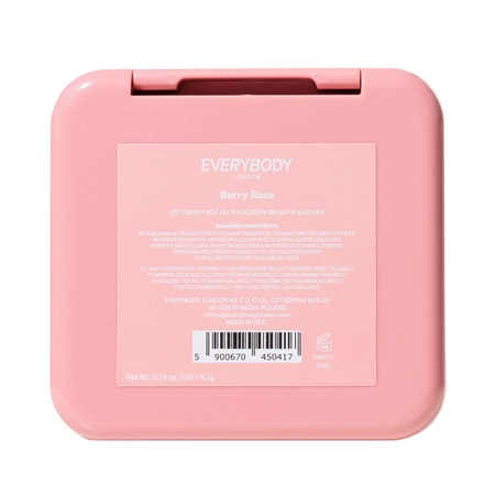 Everybody London - Saténová tvářenka - Berry Rose - 4,2 g