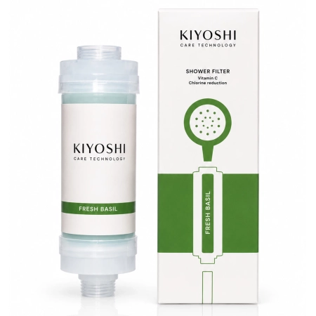 Kiyoshi - Sprchový filtr - Filtr do sprchy s vitamínem C - Fresh Basil - 1 ks