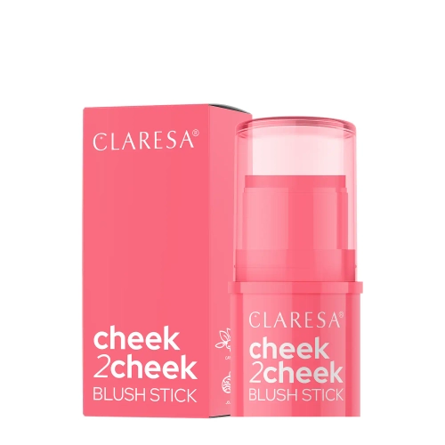 Claresa - Cheek 2 Cheek - Tvářenka v tyčince - 02 Neon Coral - 6 g