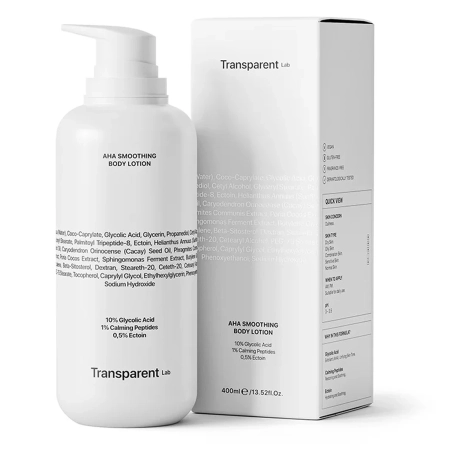 Transparent Lab - AHA Smoothing Body Lotion - Tělové mléko s kyselinami - 400 ml