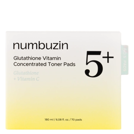 Numbuzin - No.5 Vitamin - Niacinamide Concentrated Pads - Niacinamidové polštářky na obličej - 180ml/70ks.