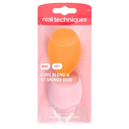 Real Techniques - Miracle Complexion Sponge & Miracle Powder Sponge - Houbička na make-up + Houbička na pudr