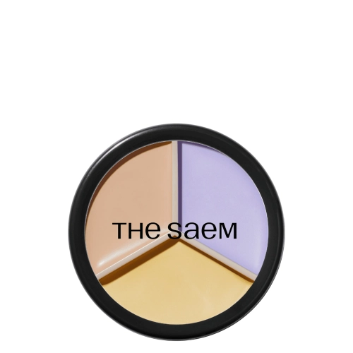 The Saem - Cover Perfection Triple Pot Concealer - Paletka tří korektorů - 04 Tone Up Beige - Objem: 13,5 g