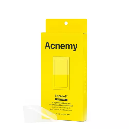 Acnemy - Zitproof Multizits - XL Hydrocolloid Patches - XL hydrokoloidní náplasti na tváře, bradu, čelo - 10ks.