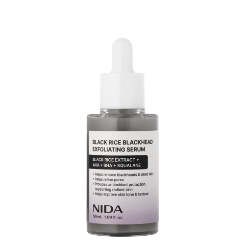NIDA - Black Rice Blackhead Exfoliating Serum - Exfoliační sérum na obličej s extraktem z černé rýže - 50 ml
