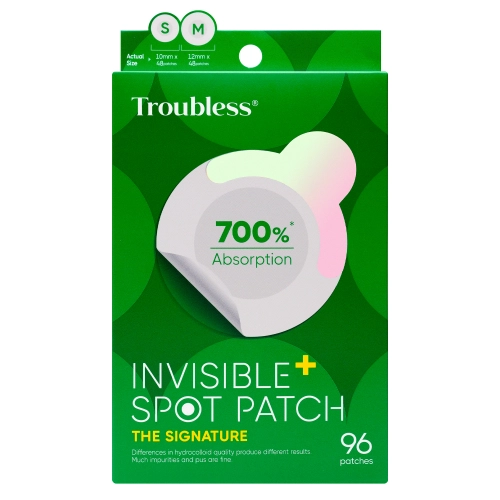 Troubless - Invisible Spot Patch Plus The Signature - Neviditelné bodové náplasti na nedokonalosti - 96ks
