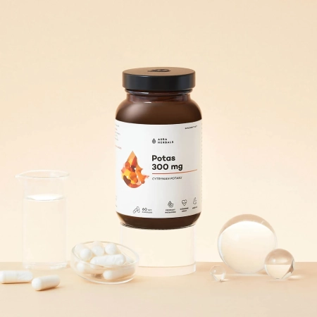 Aura Herbals - Citran draselný - Draslík 300 mg - Kapsle - 60 ks