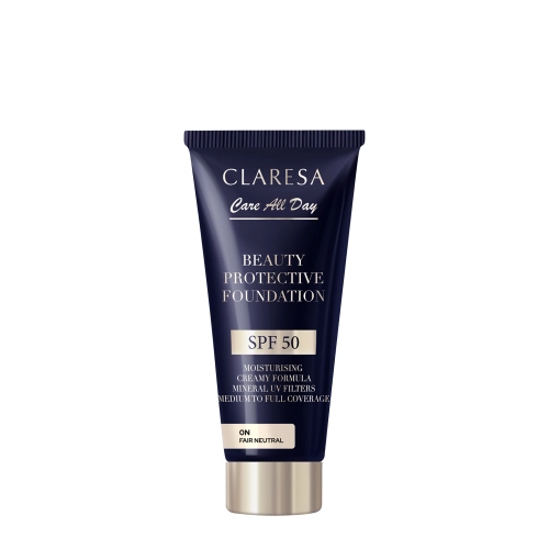 Claresa - Beauty Protective Foundation SPF 50 - Hydratační make-up s filtrem SPF 50 - 0N Fair Neutral - 30 ml
