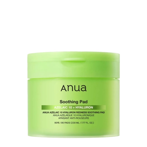 Anua - Azelaic 10+ Hyaluron Redness Soothing Pad - Zklidňující polštářky na obličej - 230ml/90ks