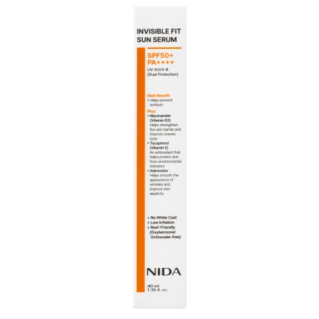 NIDA - Invisible Fit Sun Serum - Sérum na obličej s SPF - 40 ml