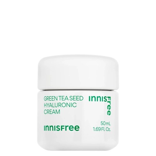 Innisfree - Green Tea Seed Hyaluronic Cream - Hydratační krém na obličej se zeleným čajem a kyselinou hyaluronovou - 50 ml