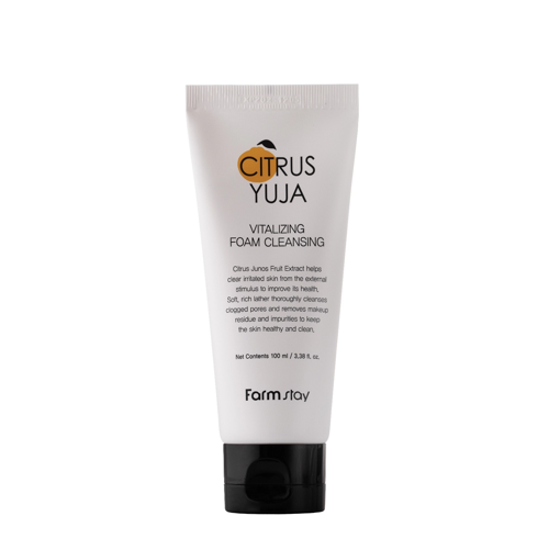 Farmstay - Citrus Yuja Vitalizing Foam Cleansing - Čisticí pěna na obličej s extraktem z ovoce Yuzu - 100 ml