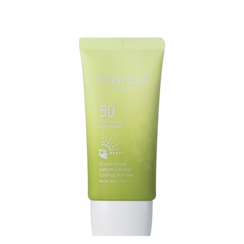 Frudia - Green Grape Sebum Control Cooling Sun Gel SPF50+PA ++++ - Gelový opalovací krém na obličej - 50 ml