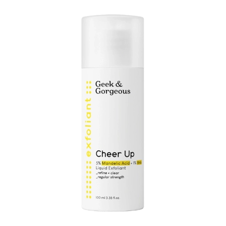 Geek & Gorgeous - Cheer Up - Středně silný peeling pro smíšenou a aknózní pleť s 6% kyselinou mandlovou a BHA - 100 ml