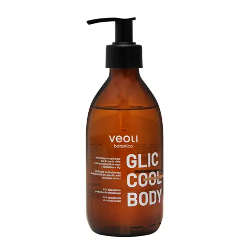 Veoli Botanica - Glic Cool Body - Exfoliační a regulující sprchový gel - 280 ml