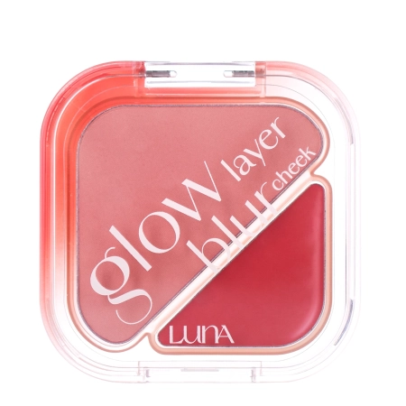 LUNA - Glow Layer Blur Cheek - Duo tvářenka - 05 Sleepy Pink - 8,5 g