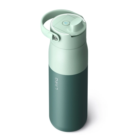 LARQ - Bottle PureVis 2 - Inteligentní, samočistící filtrační láhev, UV-C světlo - Eucalyptus Green - 680 ml