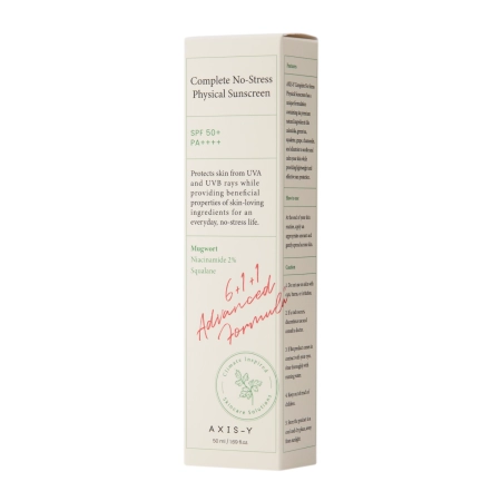Axis-y - Complete No-Stress Physical Sunscreen SPF50+/PA++++ - SPF krém s minerálními filtry - 50 ml