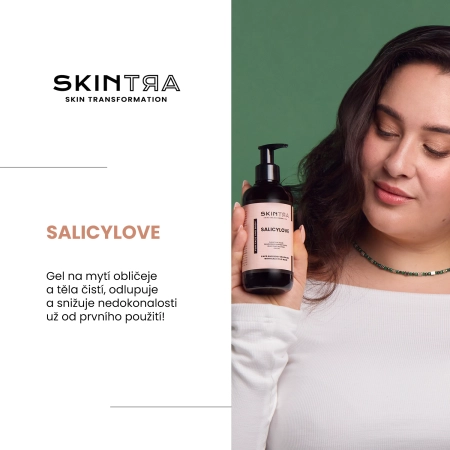 SkinTra - Salicylove - Čisticí gel na obličej a tělo s kyselinou salicylovou - 250 ml 