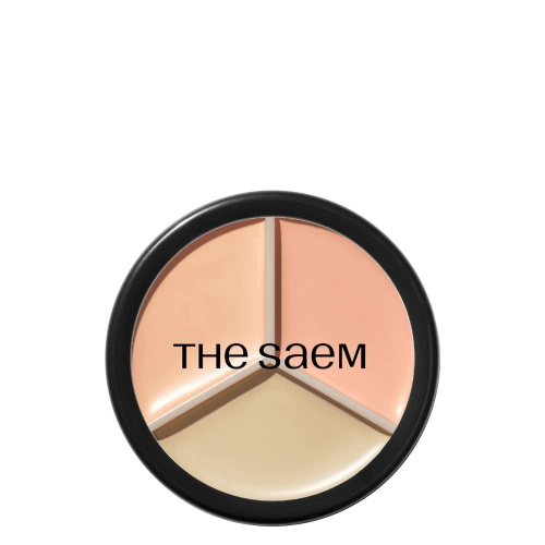 The Saem - Cover Perfection Triple Pot Concealer - Trojitý korektor v paletě - 03 Correct Up Beige - 13,5 g