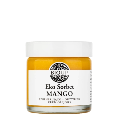 Bioup - Eko Sorbet Mango - Vyživující olejový krém s jojobou, rakytníkem a vitamínem E - 60 ml