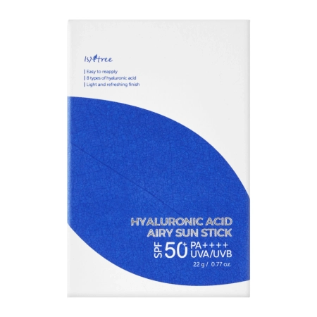 Isntree - Hyaluronic Acid Airy Sun Stick SPF 50+ PA ++++ - SPF krém v tyčince - 22 g