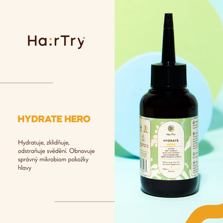 HairTry - Hydrate Hero - Hydratační a zklidňující tonikum pro pokožku hlavy s NMF komplexem a Ektoinem - 100 ml