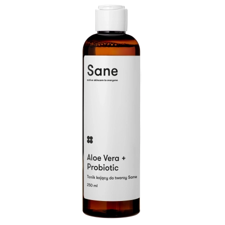 Sane - Aloe Vera 2% + Probiotic Calming Face Toner - Zklidňující tonikum na obličej s aloe - 250 ml