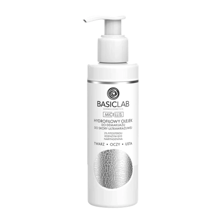 BasicLab - Micellis - Hydrofilní odličovací olej pro ultra citlivou pleť - 200 ml
