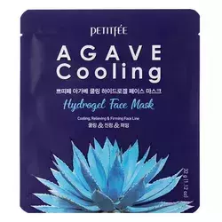 Petitfee - Agave Cooling Hydrogel Face Mask - Zklidňující a chladivá hydrogelová maska na obličej - 32 g