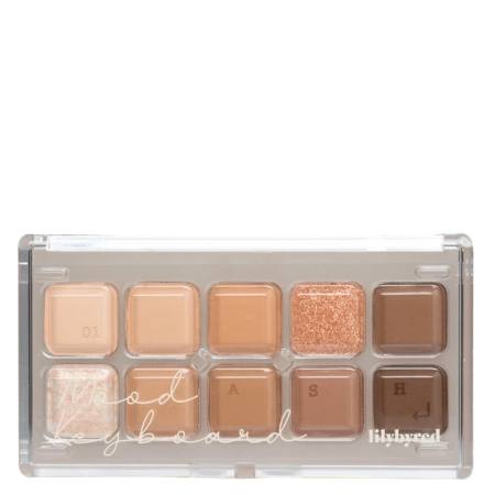 Lilybyred - Mood Keyboard - Paletka očních stínů - 01 Ash Cinnamon - 10,5g