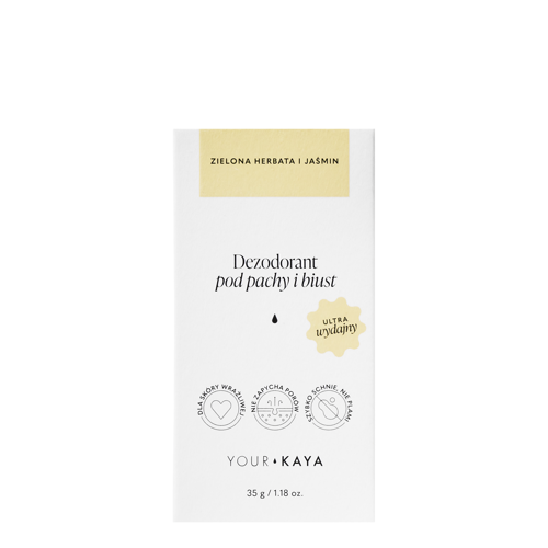 Your Kaya - Deodorant na podpaží a poprsí - Zelený čaj a jasmín - 35 g