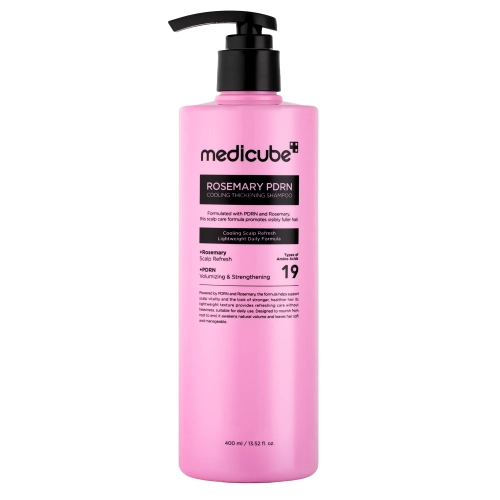 Medicube - Rosemary PDRN Cooling Thickening Shampoo - Šampon proti vypadávání vlasů - 400 ml