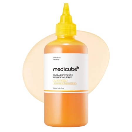 Medicube - Kojic Acid Turmeric Resurfacing Toner - Rozjasňující tonikum na obličej - 250 ml