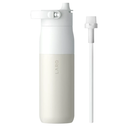 LARQ - Bottle Swig Top - Termická láhev se slámkou - Granite White - 680 ml