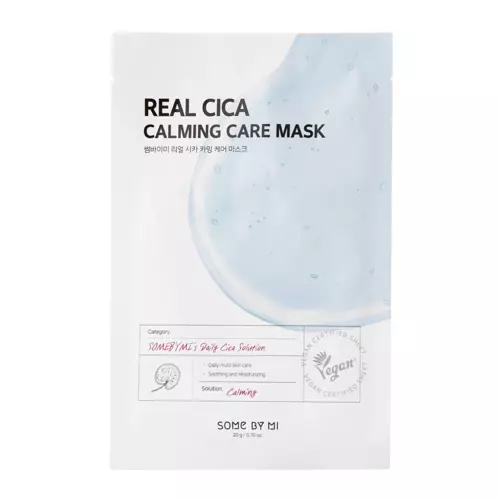 Some By Mi - Real Cica Calming Care Mask - Zklidňující textilní maska - 20 g