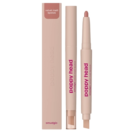 Poppy Head - Smudgic Velvet Matt Lipstick - Matná rtěnka v tužce - 05 Soft Enchant - 0,85 g