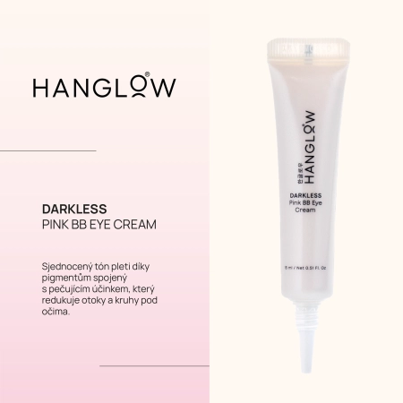 HanGlow - Darkless - Pink BB Eye Cream - Krém-Korektor pod oči - 15 ml