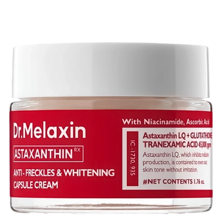 Dr.Melaxin - Astaxanthin Anti-Freckles and Whitening Capsule Cream - Rozjasňující omlazující krém s astaxantinem - 50 g