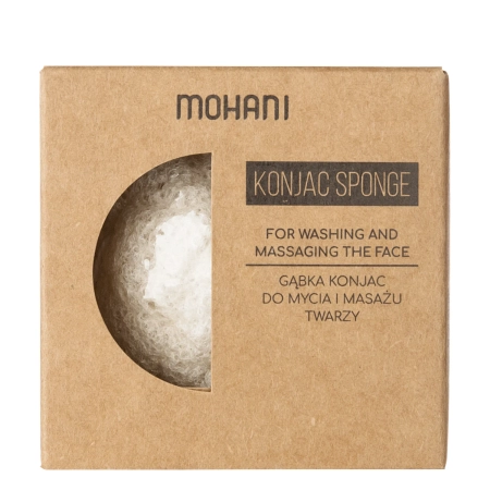 Mohani - Konjac Sponge - Mycí konjaková houbička - přírodní - 1 ks