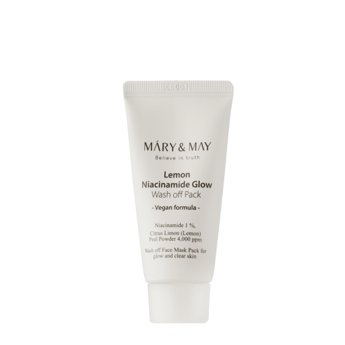 Mary&May - Lemon Niacinamide Glow Wash off Pack - Rozjasňující maska s jílem - 30g