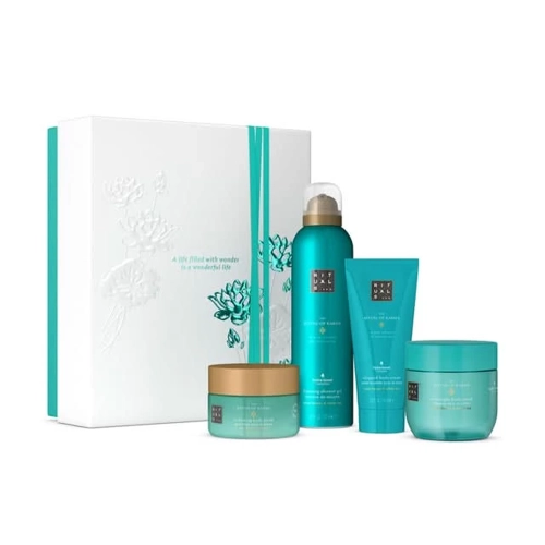 Rituals - The Ritual of Karma Gift Set M - Dárková sada - Sprchová pěna 200ml + Maska na tělo 125ml + Tělový krém 100ml + Peeling 125g