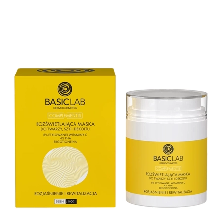 BasicLab - Complementis - Rozjasňující maska na obličej, krk a dekolt - 50 ml