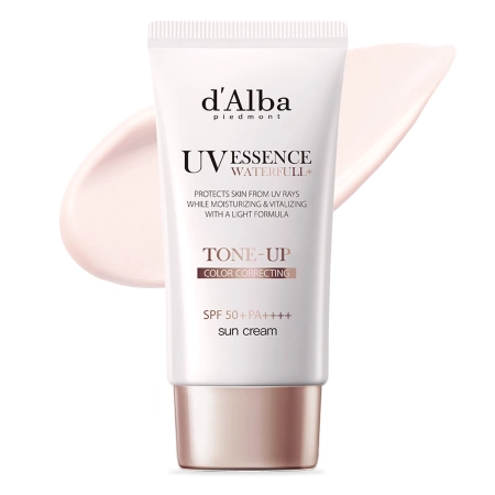 d'Alba - Waterfull Tone-Up Sun Cream SPF50+ PA++++ - Tónovací krém na obličej s filtrem - 50 ml